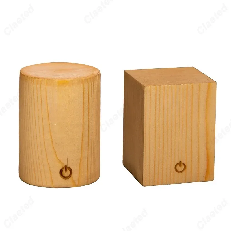 خشب طبيعي شفاف إضاءة ليلية ليد ، غرفة نوم بجانب السرير ديكور إبداعي ، بار مطعم ، إضاءة جو التخييم في الهواء الطلق