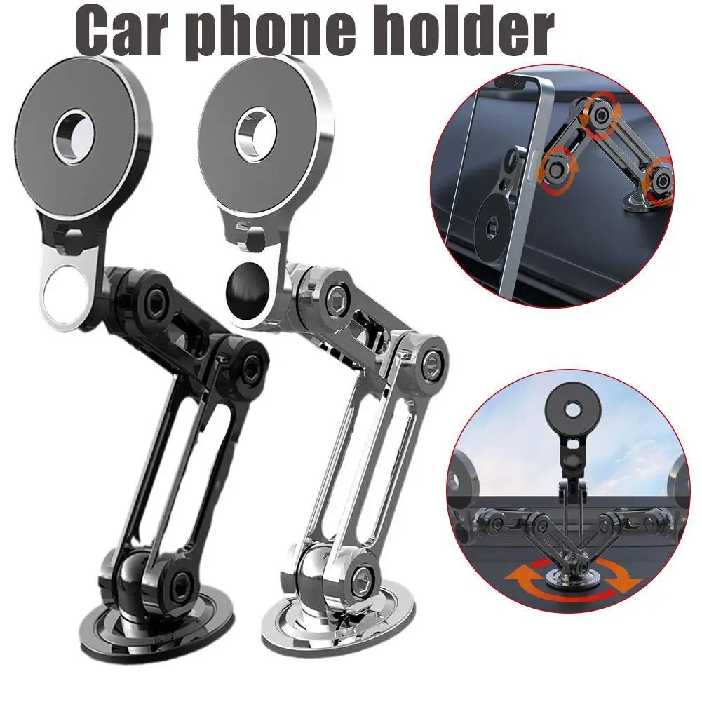 Metal Magnetic Car Phone Holder 720 Degree Rotation Holder Desktop Phone Holder Universal Mobile Phone Stand Magnet Mount GPS