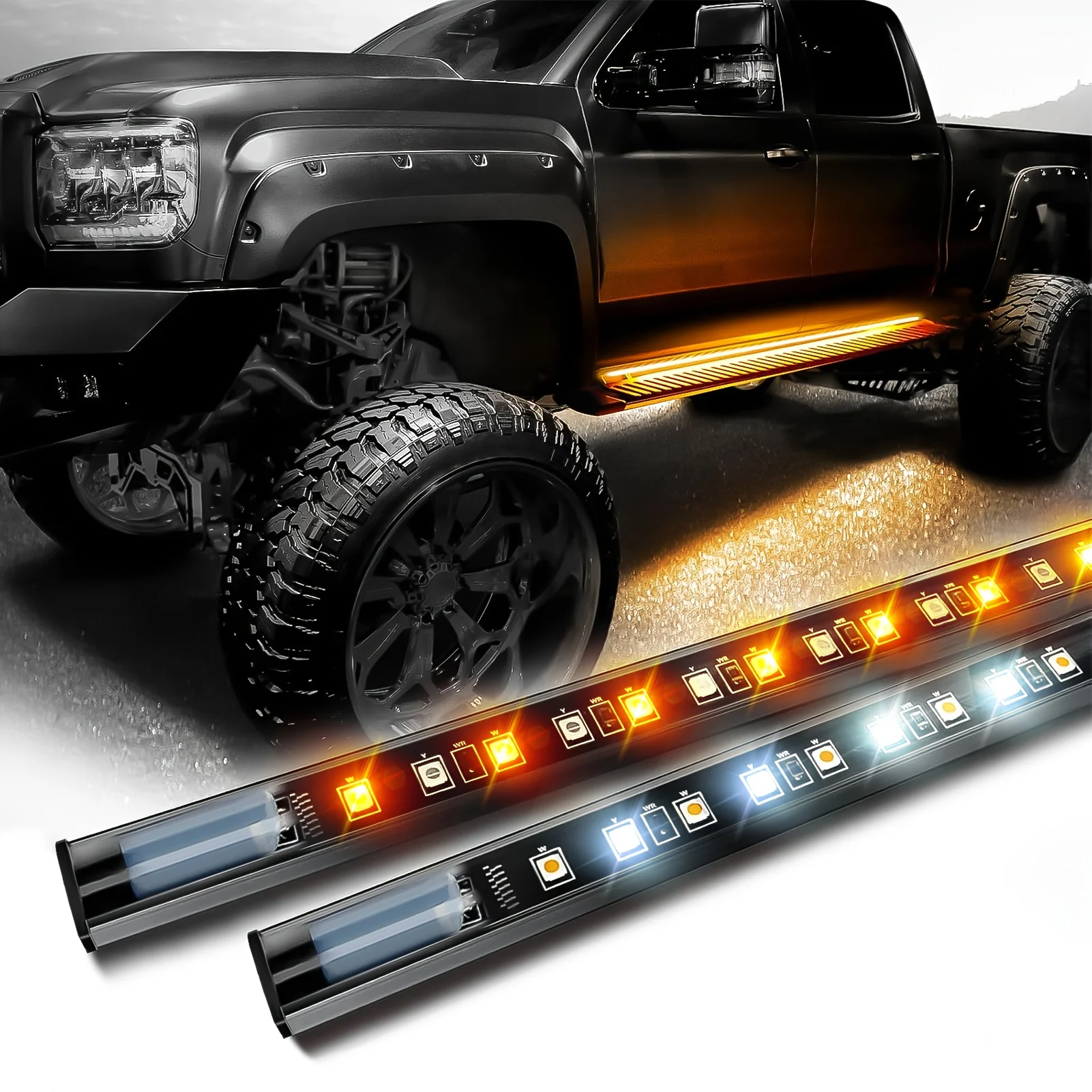 

2pcs 71 Inch Pedal Light Strip For Cars, Running Board Light Strip, LED Light Decorative Light Strips, High-brightness Neon Ligh