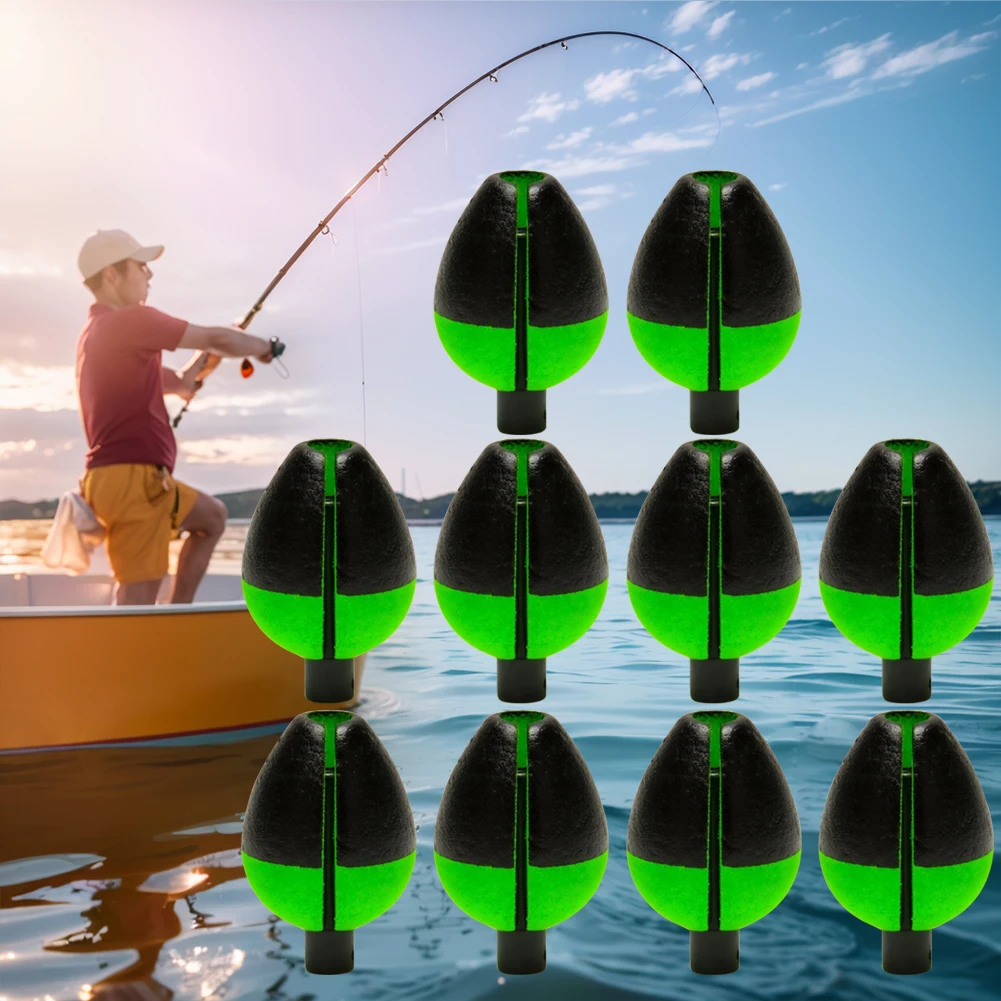 10Pcs High Buoyancy Fishing Floats Adjustable Pike Floats Fishing Bobbers Fishing Floats Bobbers for Freshwater Seawater