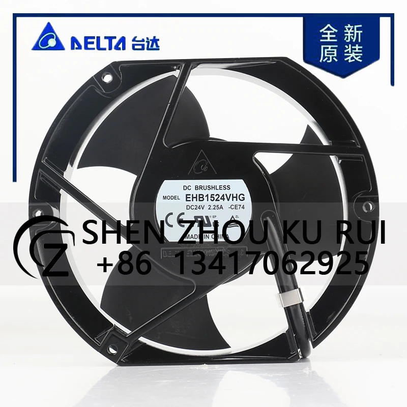 

Delta 5V 12V 48V DC24V 2.25A AC EC 17251 172X150X51MM 17CM Large air volume inverter Double ball bearing EHB1524VHG cooling fan