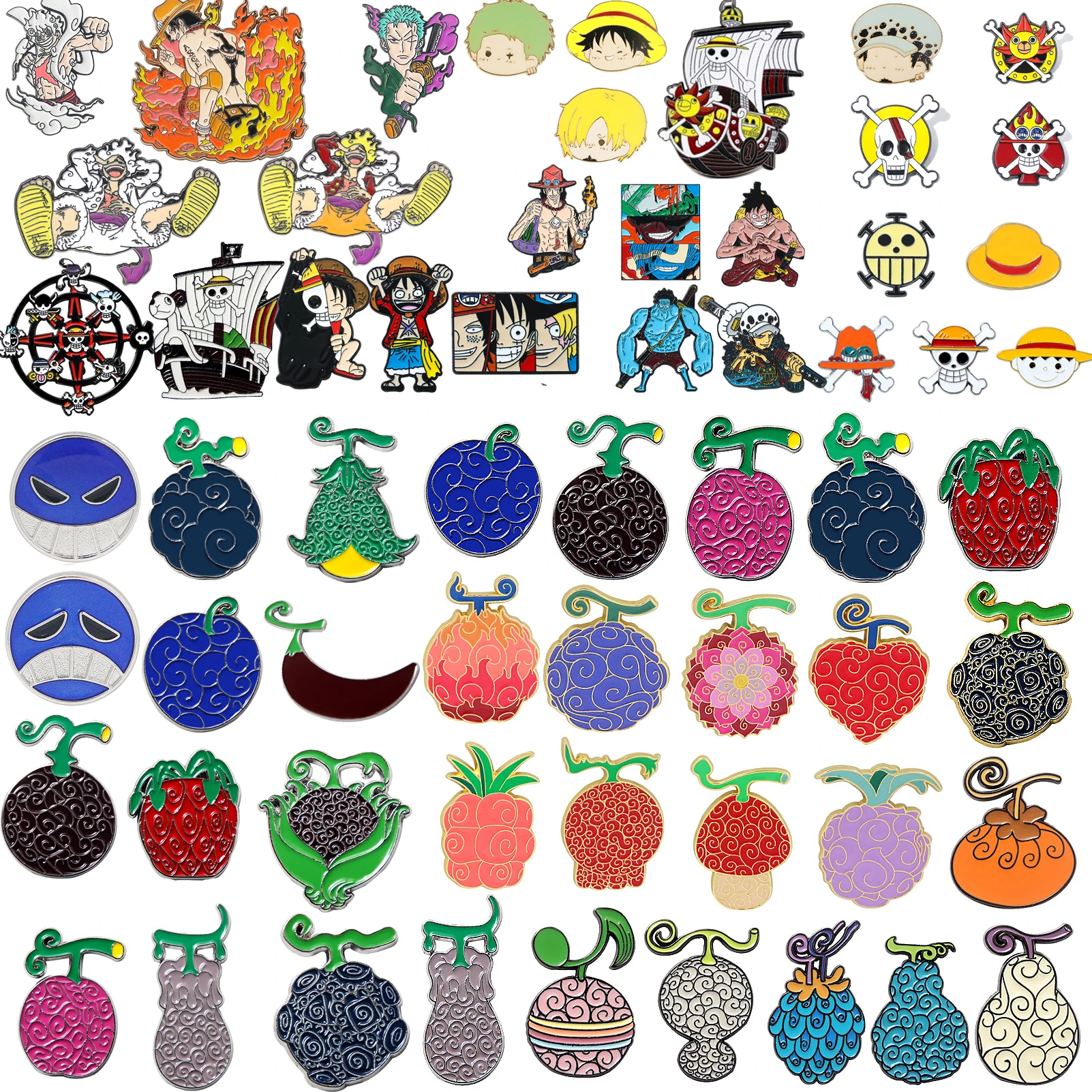 Japanese Anime Devil Fruit One Keychain Piece Roronoa Zoro Ace Hat Rubber Fruit Figure Model KeyRing For Kids Toys Gift Jewelry image 2
