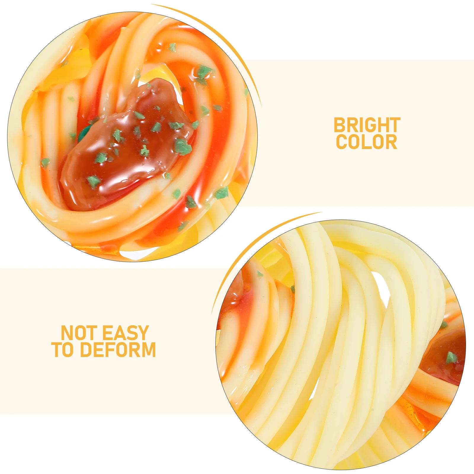 2 stks Realistische Nep Spaghetti Props Simulatie Noedels Voor Restaurant Display Pretend Keuken Accessoires Kunstmatig