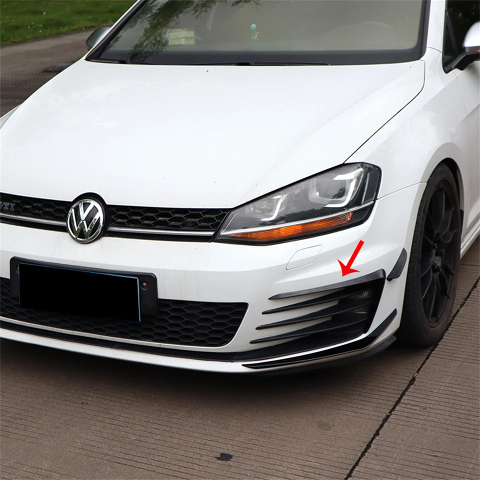 Dla VW Golf 7 MK7 GTI GTD 2012-2017 Przedni zderzak Boczny otwór wentylacyjny Wykończenie Światło przeciwmgielne Rama wlotu Kratka Splitter Spoiler Lip Canard — zdjęcie 3