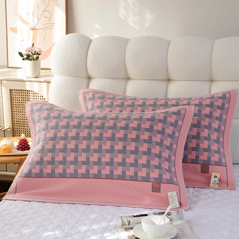 زوج من من المناشف المصنوعة من الشاش القطني الخالص، ومناشف جديدة ذات غطاء ناعم للبالغين عالية الكثافة، ومنزل من القطن غير قابل للانزلاق وجيد التهوية