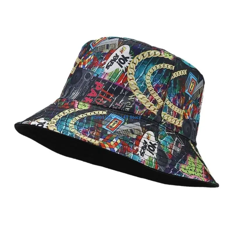 P88B قبعة دلو قابلة للعكس قبعة الشمس هدية عيد ميلاد للجنسين القيادة قبعة الشمس للسفر المشي لمسافات طويلة التسوق قبعة الصيف