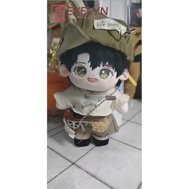 Evelyn（Doll）Trendy Dressing Game DIY 20cm Cotton Toy Clothes Fashion Casual Tops Hat Shoes Suit Cute Replacement Outfit No Doll