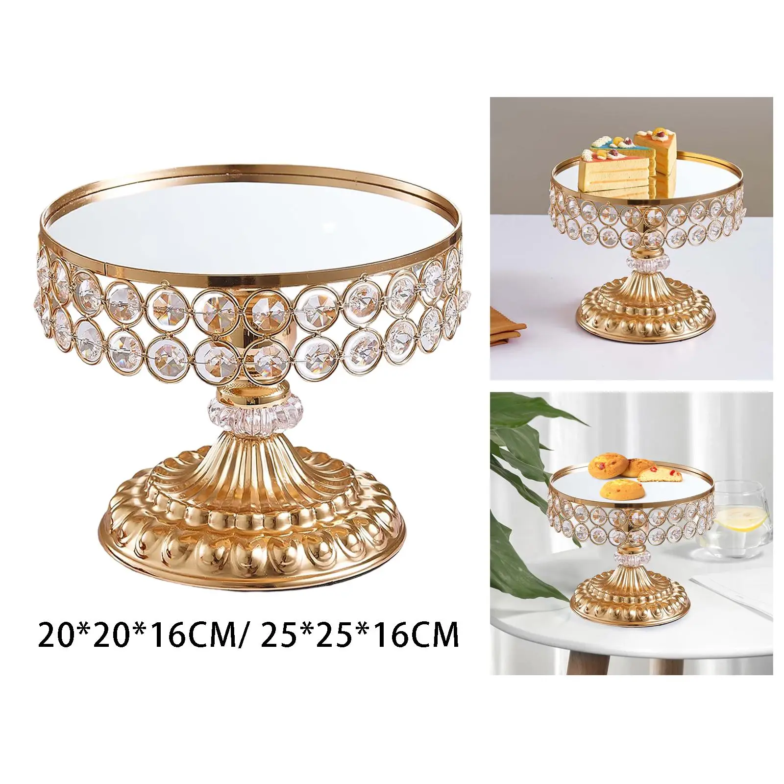 Multipurpose Cake Display Stand Cake Display Server Tray Cake Pedestal Dessert Cake Stand for Wedding Birthday Anniversaries