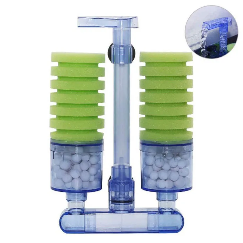 Aquariumfilter für Aquarien, Luftpumpe, Skimmer, biochemischer Schwammfilter, Aquarium-Bio-Filter, Filtro Aquario, praktisch – Detail 21