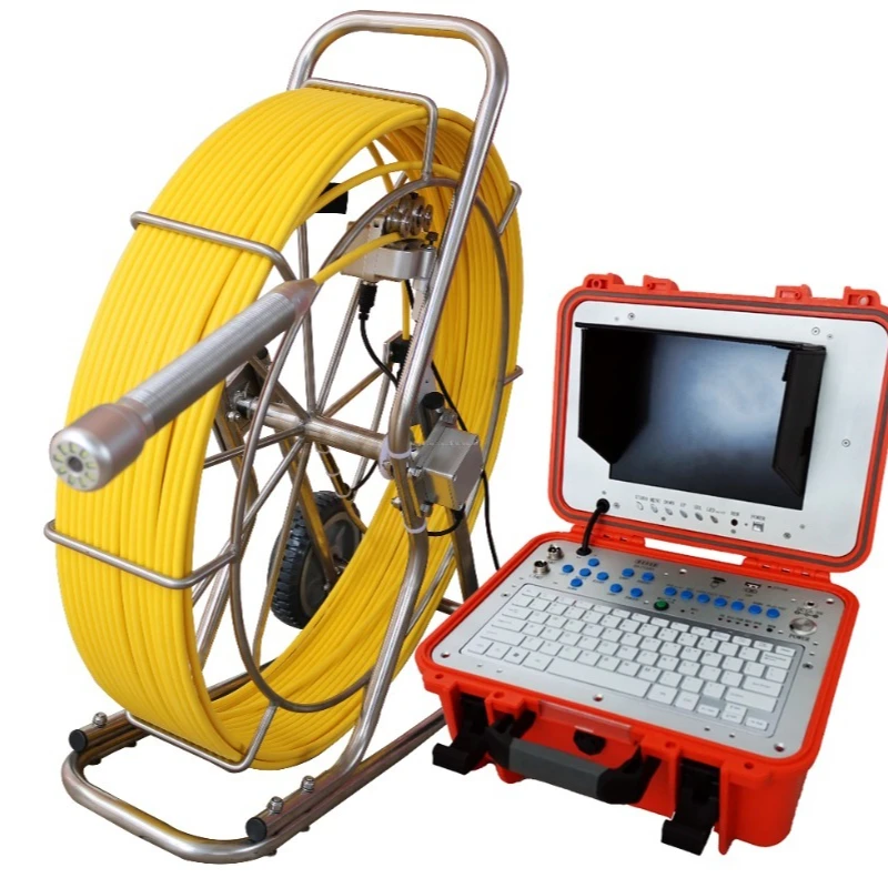 F19 10-inch screen 360-degree gimbal 120 meters sewer drainage camera pipe inspection camera