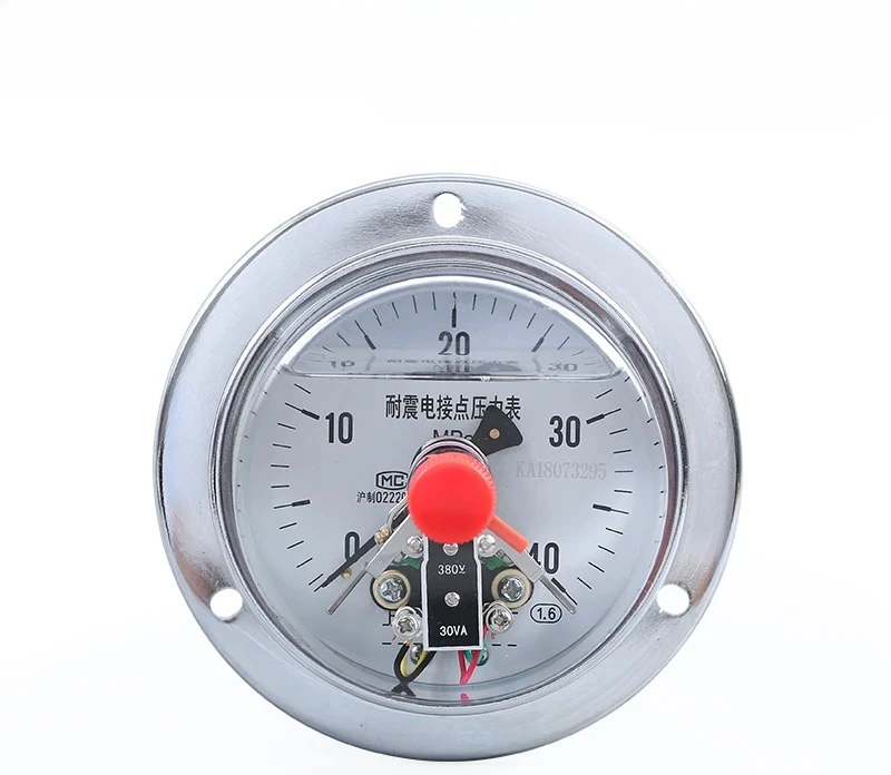 YNXC100ZT 60 MPa Axial stoßfestes elektrisches Kontaktmanometer stoßfest hydraulisch