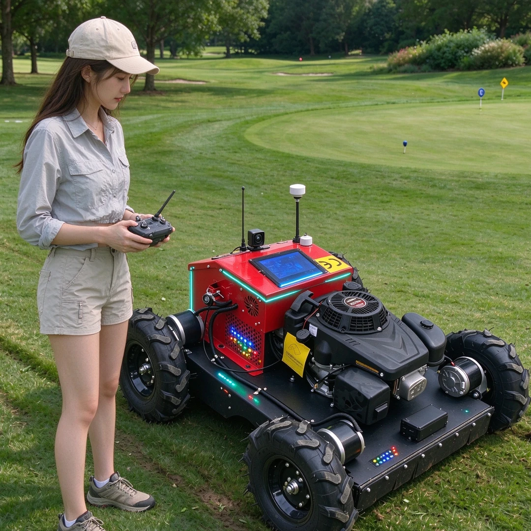 Customized remote-controlled lawn mower for home farms, backyard lawns, with super convenient and efficient mowing