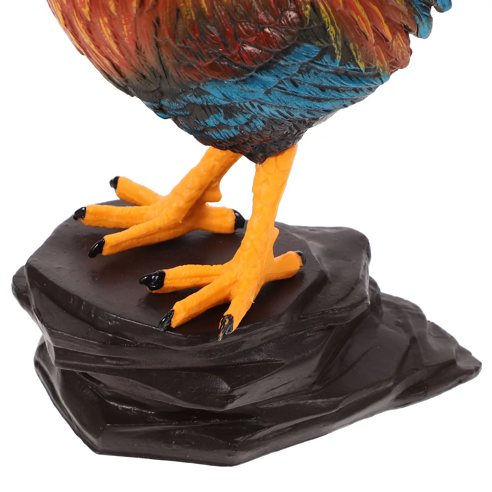 

1Set Rooster Statue Sturdy Plastic Realistic Appearance Garden Yard Lawn Decor Simulated Rooster Sculpture Outdoor Accessory