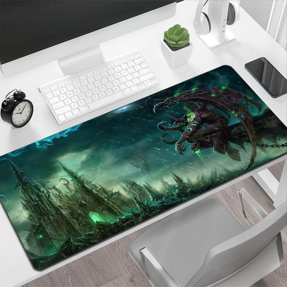 World of Warcraft Illidan Large Mouse Pad Gaming Mouse Pad PC Gamer Computer Mouse Mat Big Mousepad XXL Carpet Keyboard Desk Mat