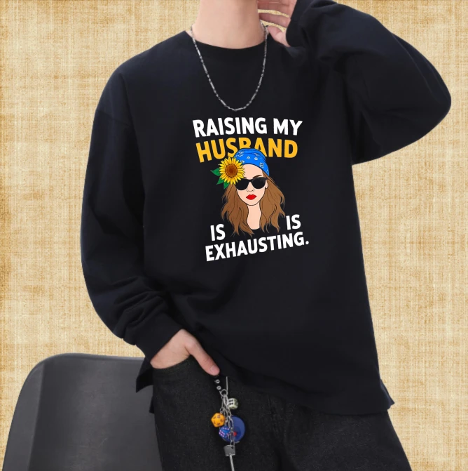 

Футболка мужская осенние трикотажные изделия с круглым вырезом и длинными рукавами Футболка с рисунком Raising Husband Bsketball Готическая футболка с принтом Рождественские виды спорта