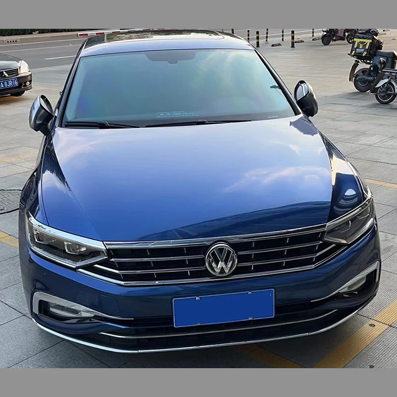 For VW Passat B8.5 Lower Grille Chrome Front Grid 2020 2021 2022 2023 B8 sedan Car Styling Decorative Strip High Configuration