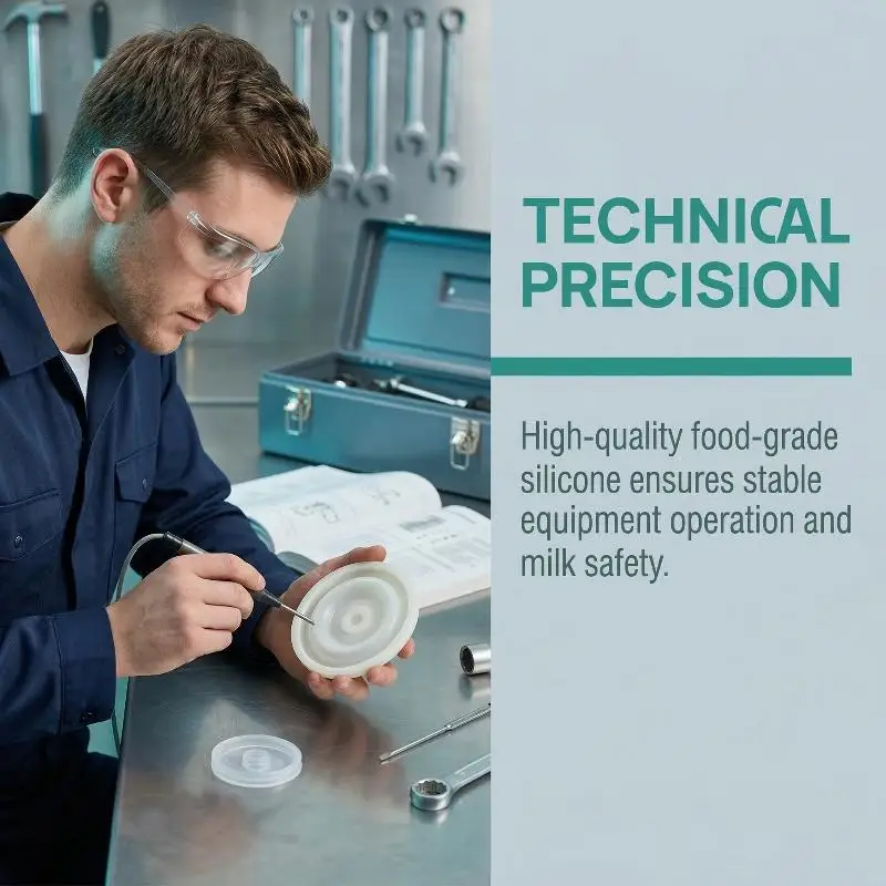 Robust Silicone Repair Membrane For Small Milking Pulsator Dairy Cow and Goat Milking Machine  For Farm Replacement