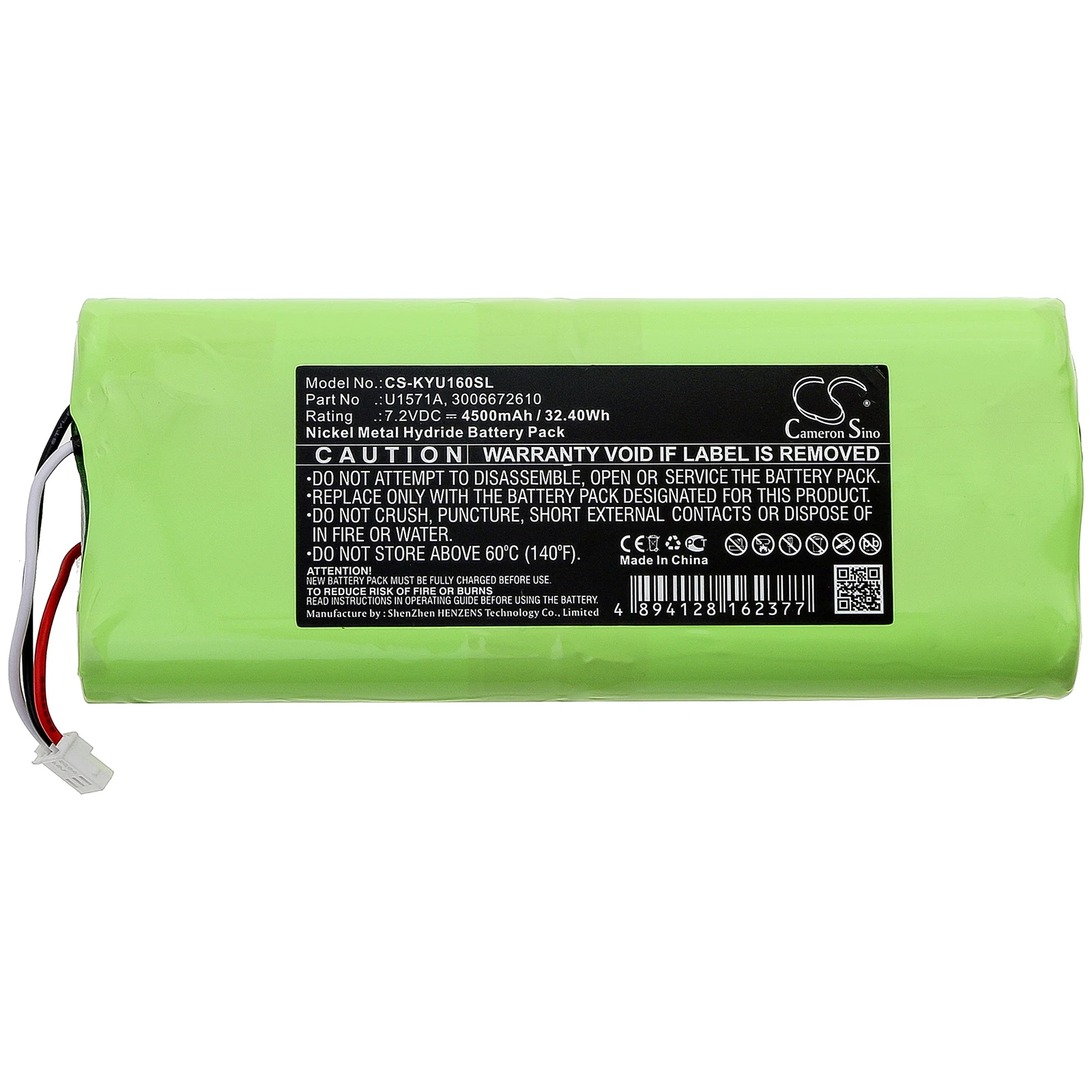 

Agilent U1604A Battery Replacement 7.2V 4500mAh Ni-MH for Multimeter U1600/U1602A