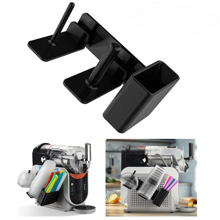 3-in-1 Cup Lid and straw Organizer for Ninja Slushie Machine FS301 & FS300 Side-Mounted Holder for Drinks Milkshake Cups