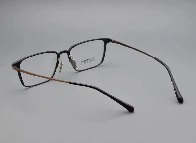 Ultraleichte Vollformat-Brille aus reinem Titan, Aluminium, Myopie für Männer, optische Brillen mit Sehstärke, hochwertig, 53 18 – Detail 17
