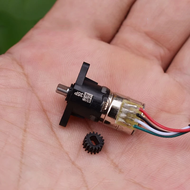 DC5V 10mm Planetary Gear Stepper Motor Mini 2-Phase 4-Wire Stepping Motor, 19 Reduction Ratio