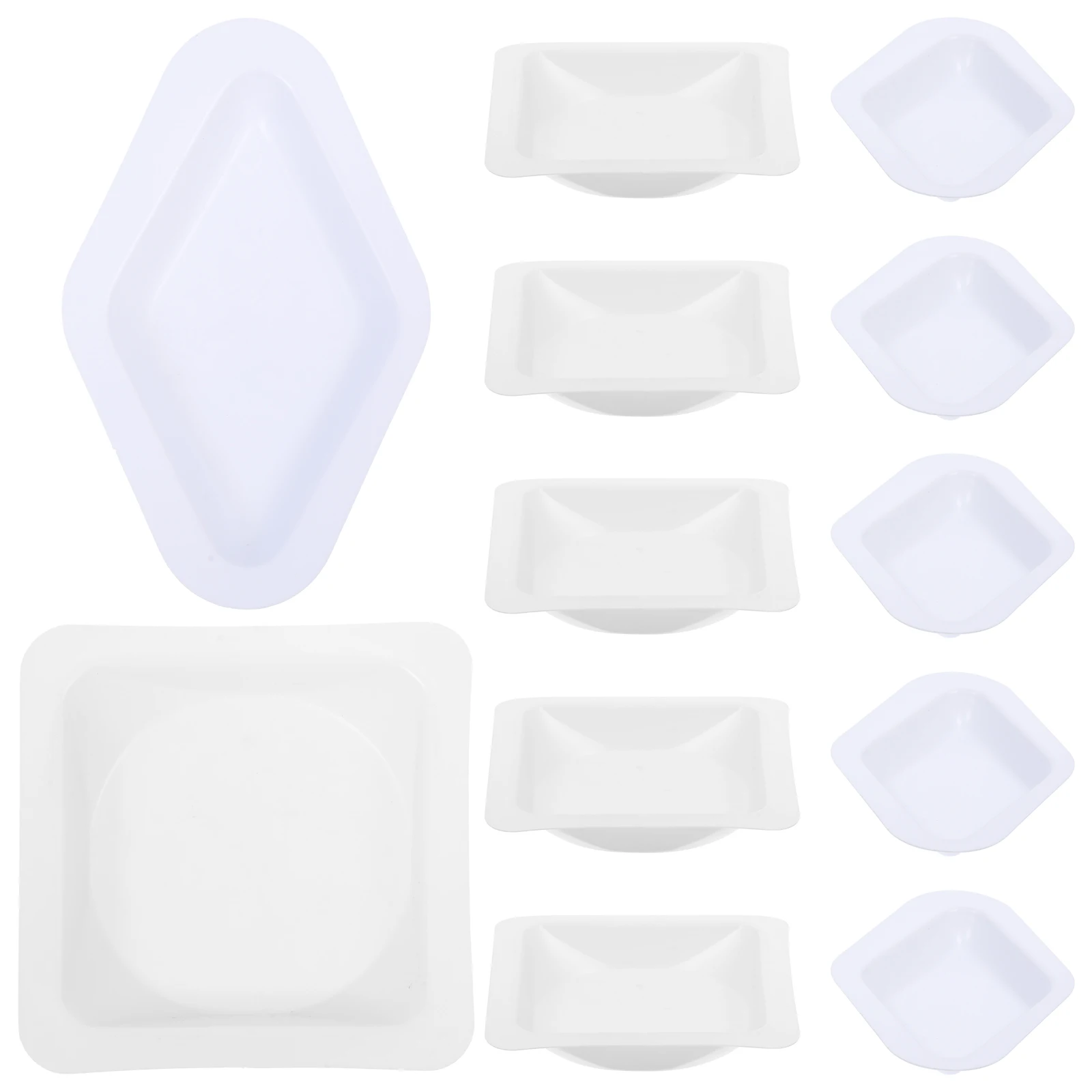 100 قطعة أطباق وزنها مادة بلاستيكية صنعة ممتازة مريحة دقيقة قياس دقيق وزن المقالي #6