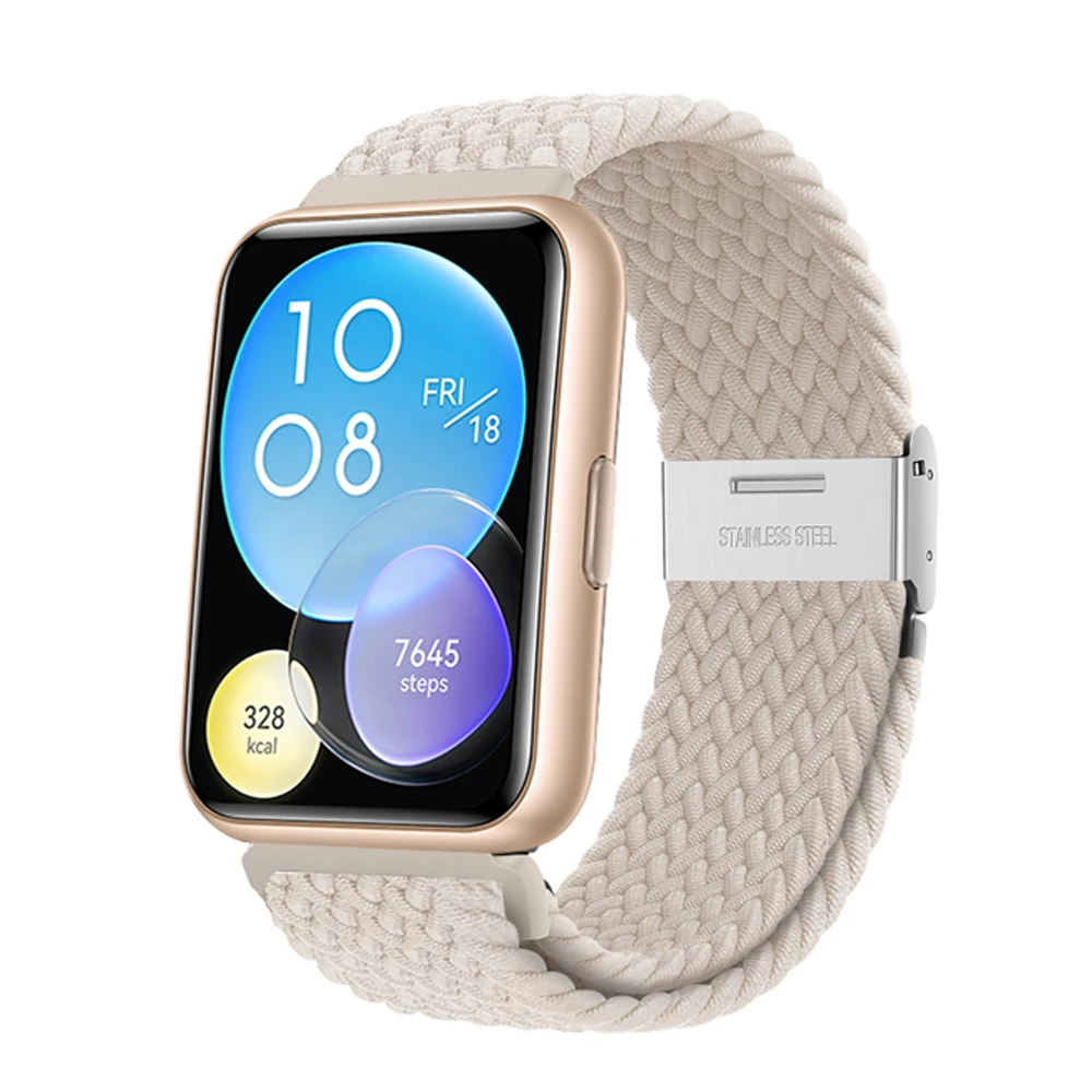 Nylon band for HUAWEI watch fit 2 strap watchband accessories braided solo loop correa bracelet for HUAWEI watch fit2 new band image 5