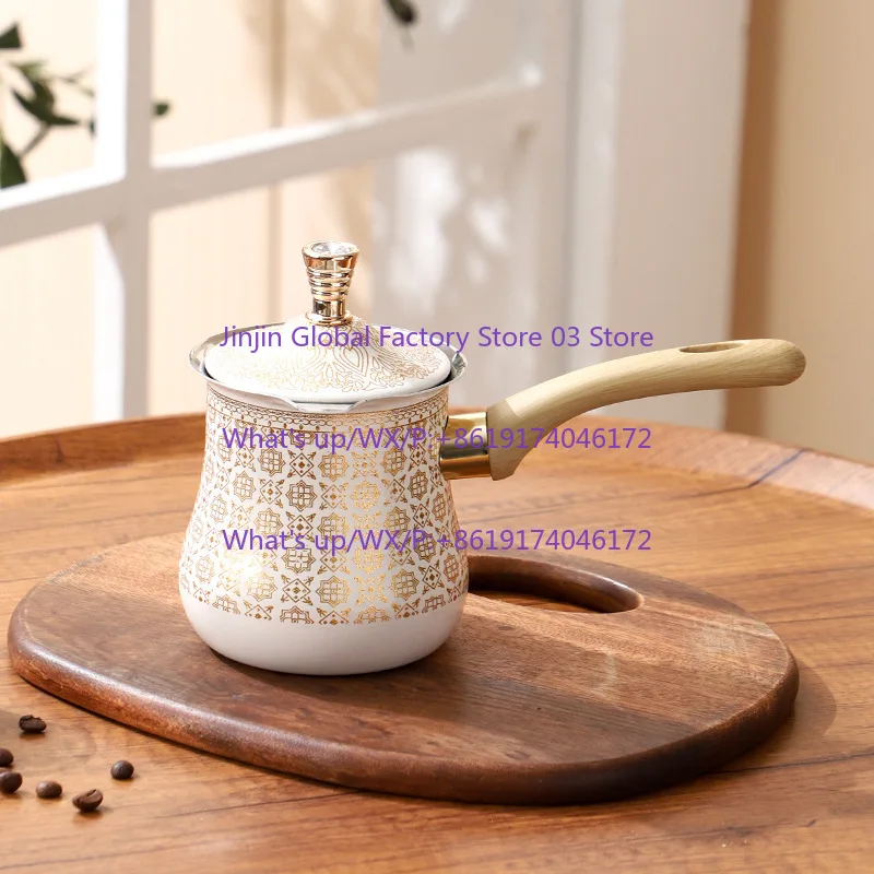 Jarra de acero inoxidable para Cezve/Ibrik y espumar leche - Cafetera turca, multiusos para calentar leche, chocolate, mantequilla, té