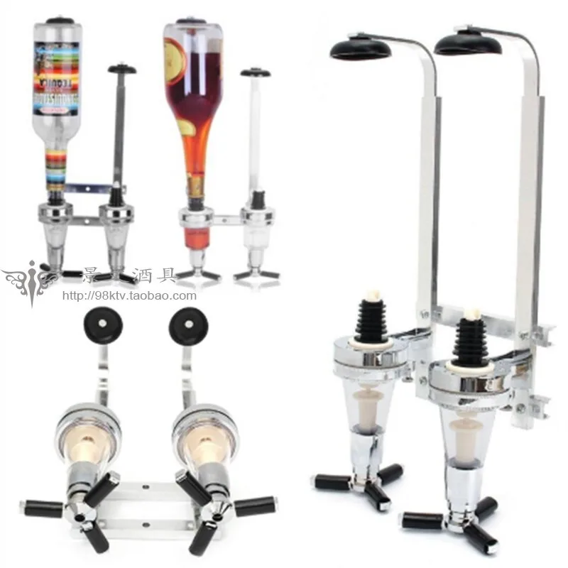 2 wall-mounted wine pouring racks 2 rows of pouring racks One row of two end pouring racks, wall-mounted test cab
