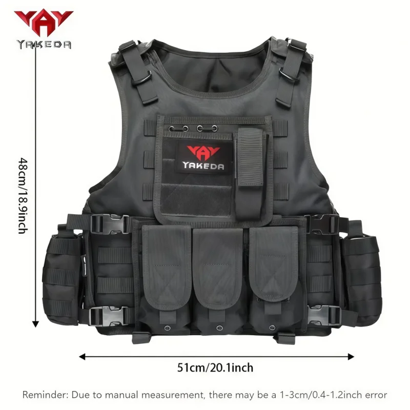 YAKEDA Multi-functional Wear-resistant Tactical Vest Outdoor Training Clothes Outdoor Equipment Protective Waistcoat