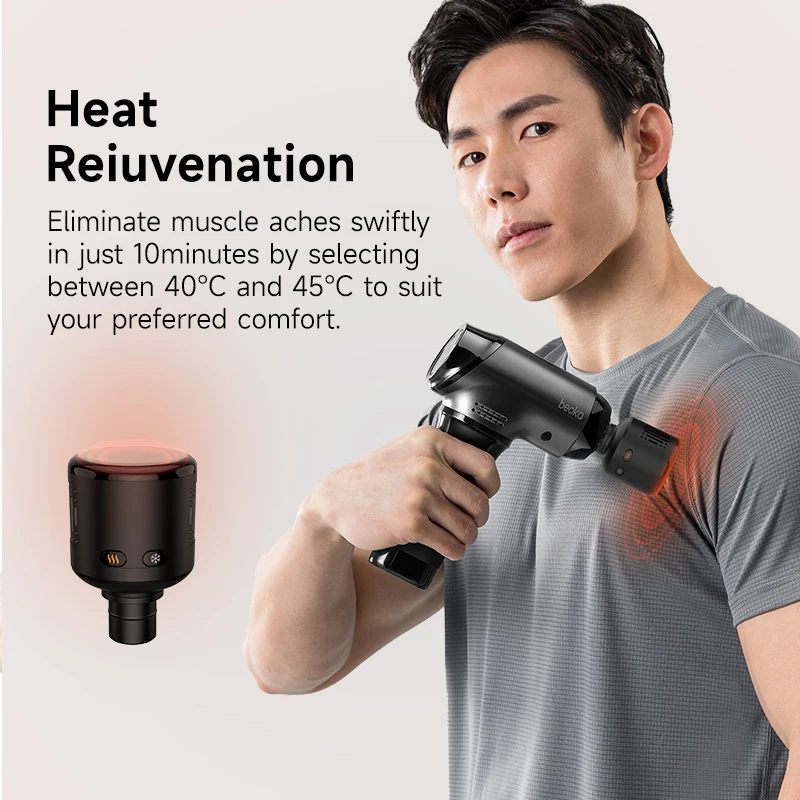 Beoka Heat and Cold Massage Gun Heads Attachments Special Customized Accessories view 4