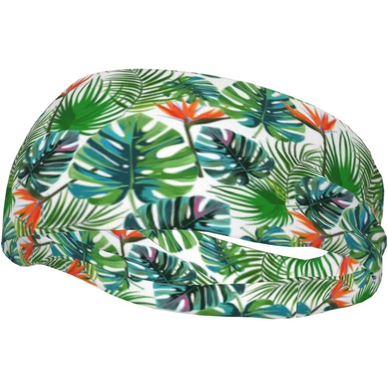 

Милые повязки на голову с гавайским цветком, нескользящая повязка на повязку, модные летние повязки для волос для тенниса, баскетбола, бега, тренажерного зала