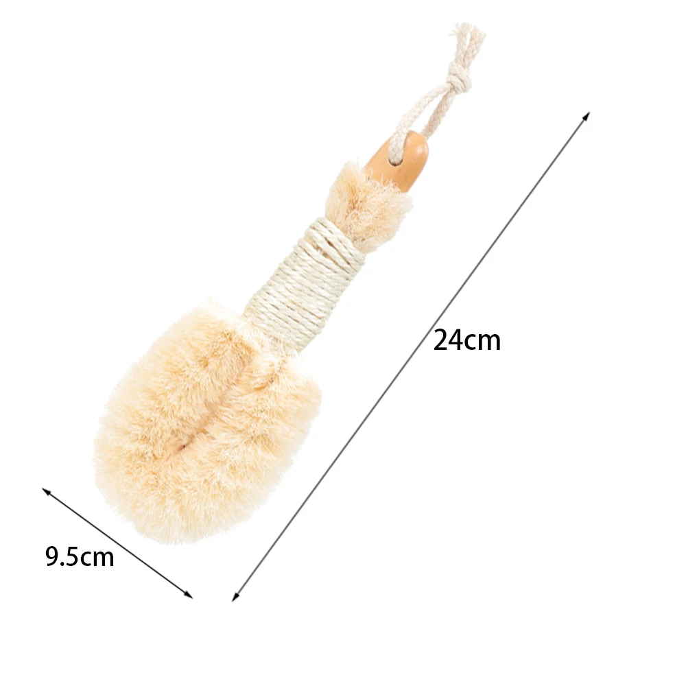 Bath&Shower Dry Skin and Body Sisal Brush Fibers to Improve Blood Circulation Exfoliate Skin Reduce Cellulite Skin Care Tools