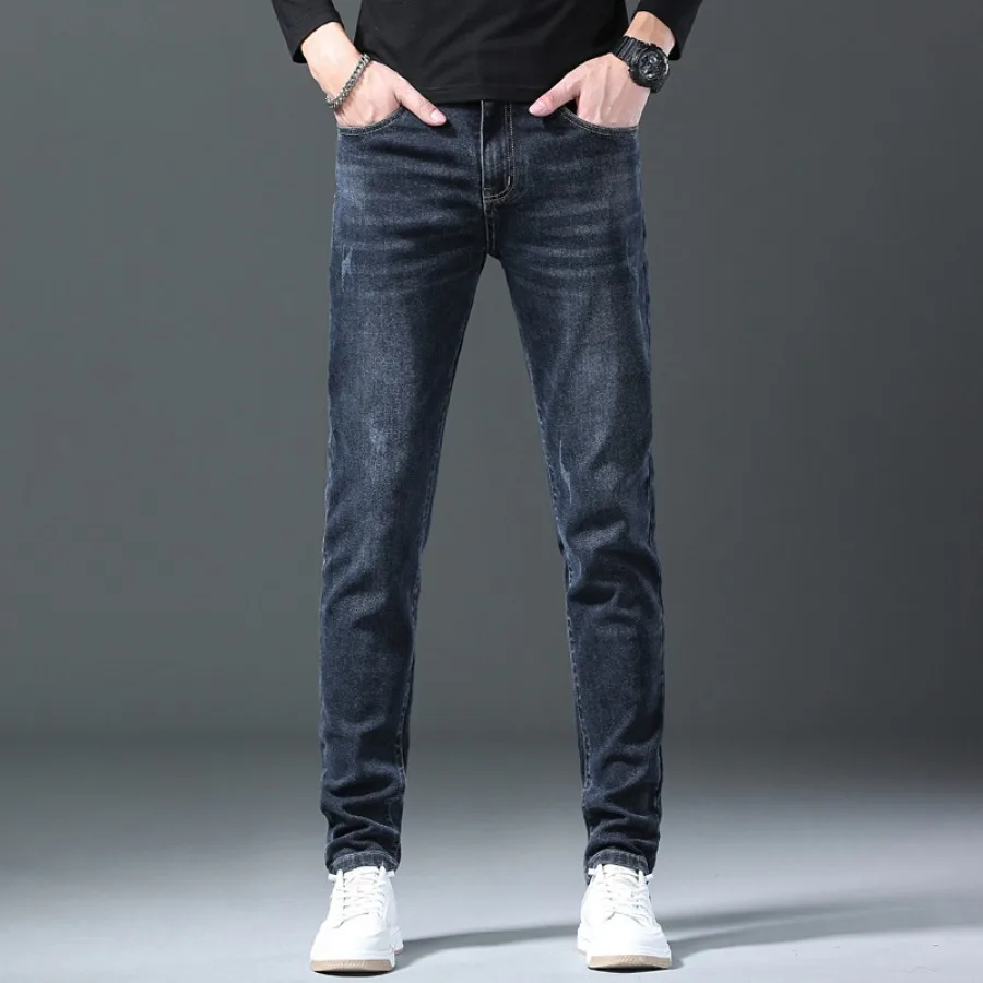 2024 New Style Men's Slim Fit Stretch Jeans Classic Fashion Pencil Pants Casual Denim Pants High Quality Jeans Trouser for Men