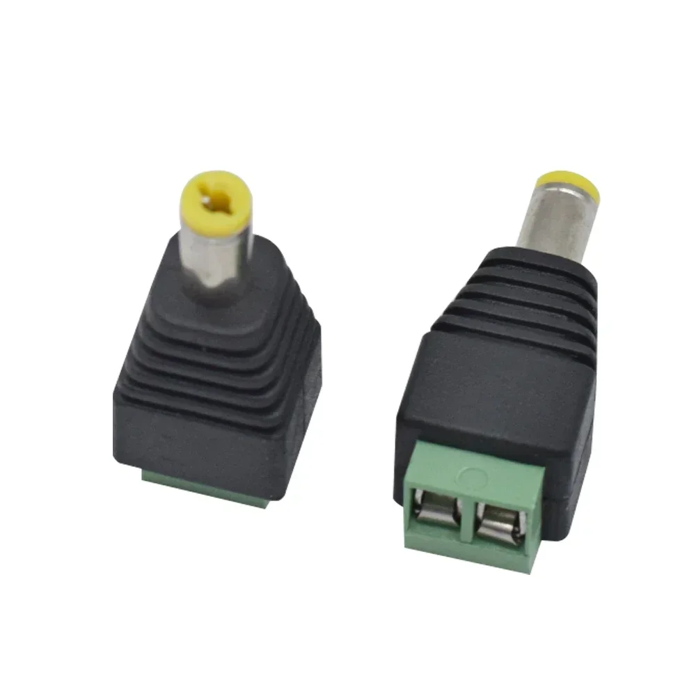 2pcs 5pcs 10pcs Female DC Power Jack & Plug Screw-on Wire Connector for CCTV Camera