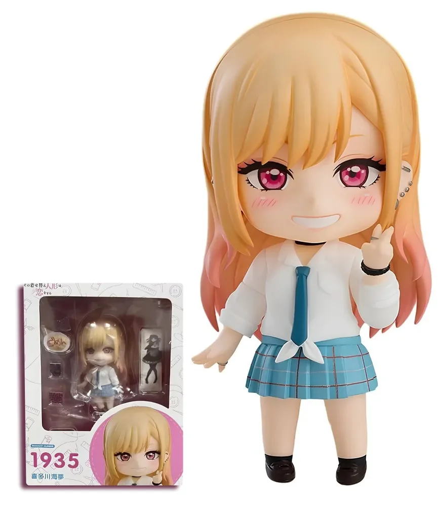 

10cm My Dress-Up Darling Anime Figure #1935 Kawaii Girl Kitagawa Marin Action Figure Marin Kitagawa Collectible Model Doll Toys