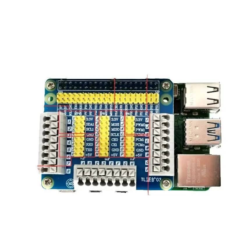 Multifunctional -expansion board -40Pin Multi-pin for Raspberry Pi 5th generation/4B/3B