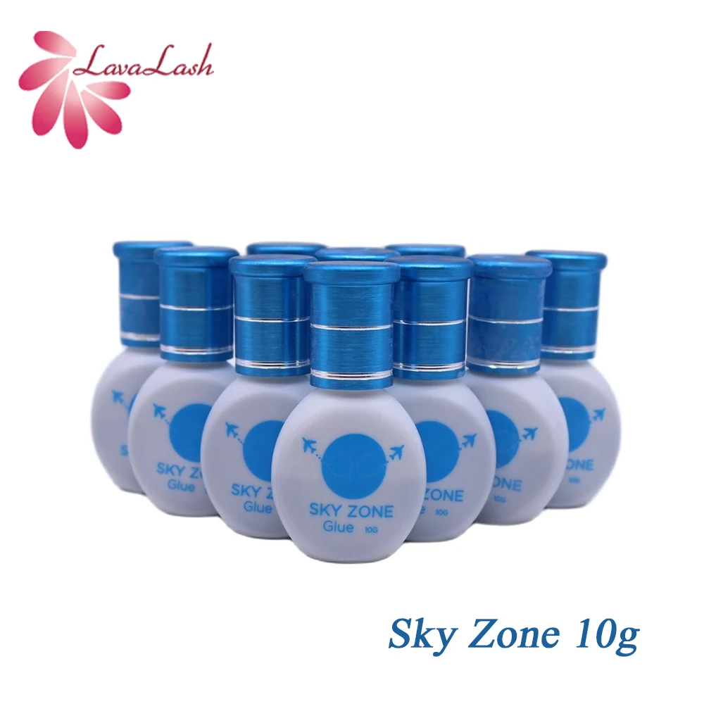 10g Sky Zone Glue for Eyelash Extensions Fastest Dry Low Irritation Korea Original Lash Glue Keep 6-7weeks Wholesale