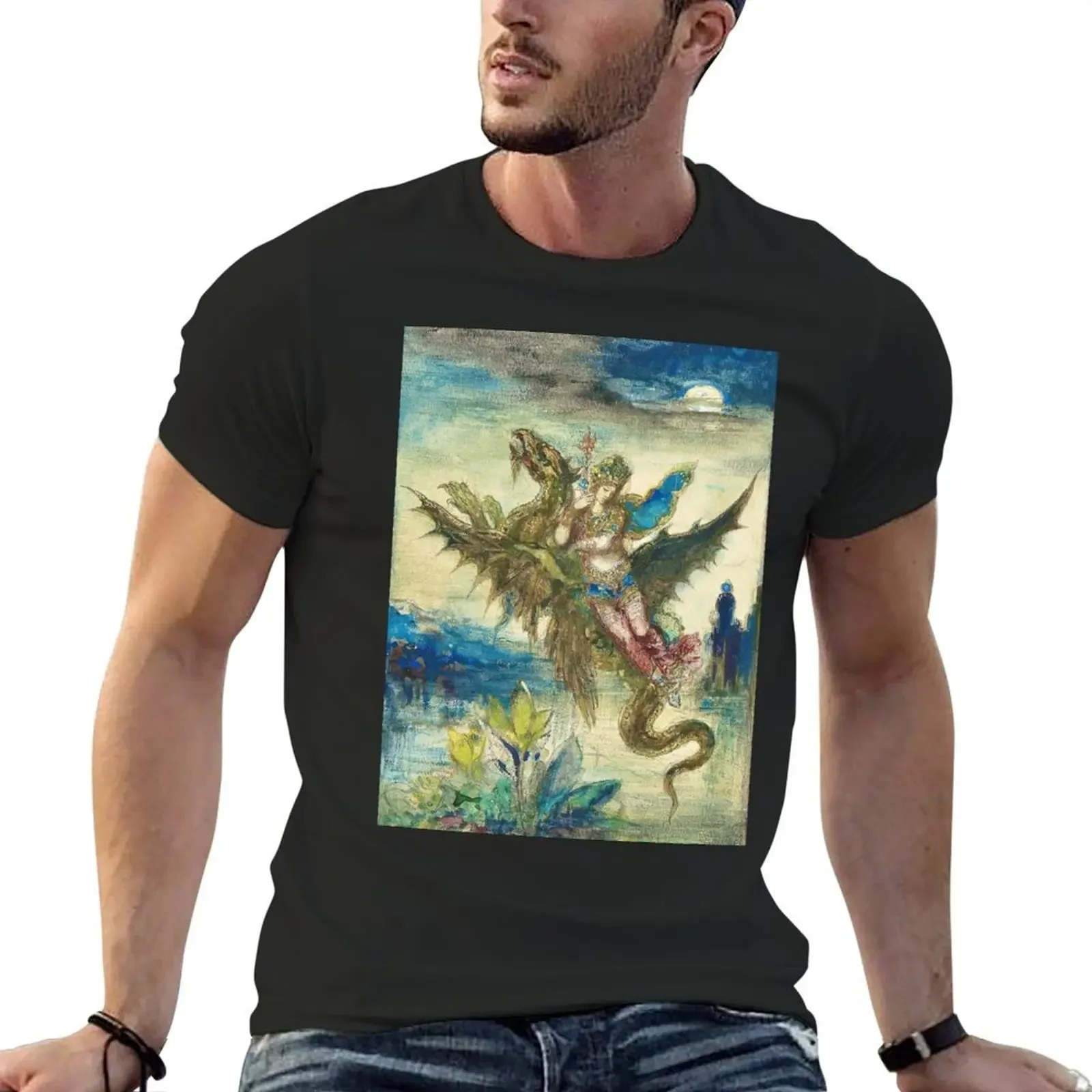 “Dream of the Orient” by Gustave Moreau (1878) T-Shirt cheap stuff shirts graphic Aesthetic clothing shirts men