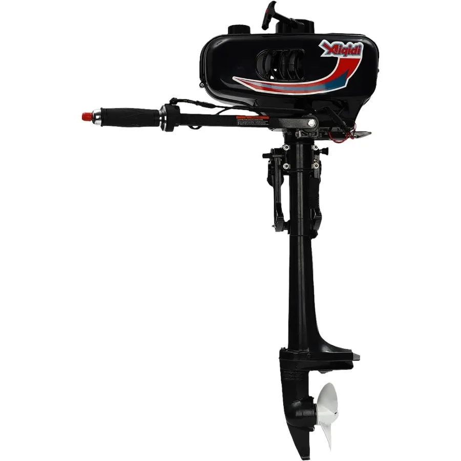 محرك قارب عالي التحمل ثنائي الأشواط يعمل بالغاز مع تحكم 0180 وبداية يدوية مثالية لصيد الأسماك الترفيهي #1