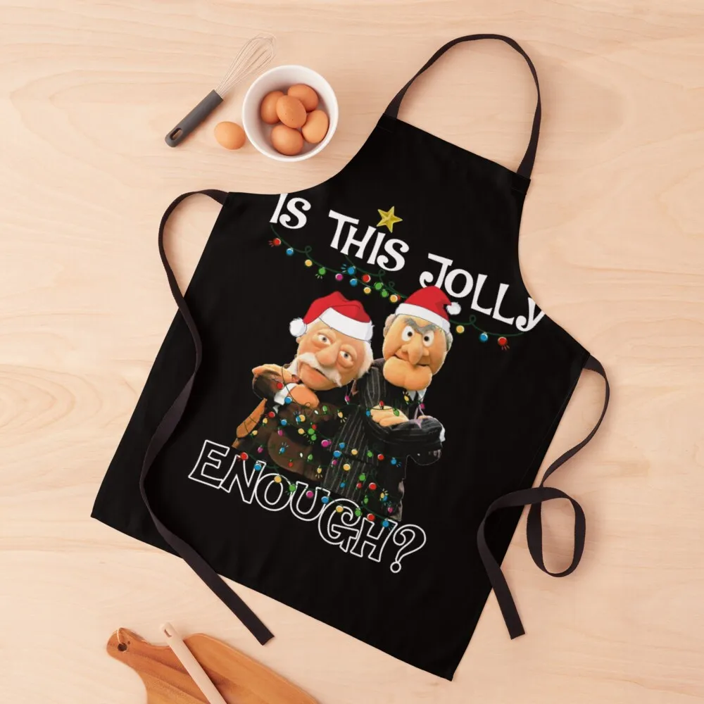 Is This Jolly Enough Christmas Apron For Woman Women's Dresses Apron