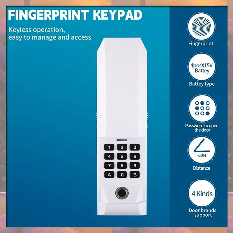 أعلى بيع 1 قطعة 877MAX بصمة باب المرآب لوحة المفاتيح الأبيض ABS لفتاحة حرفي ليفتماستر تشامبرلين