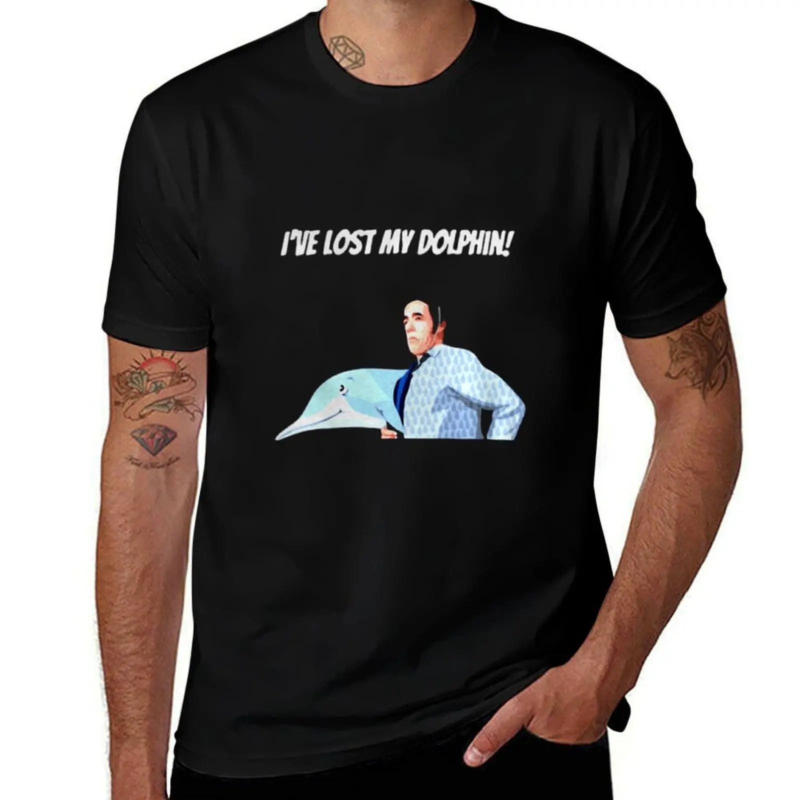 Trigger I’ve Lost My Dolphin T-Shirt Breathable Basic Cotton T-Shirt