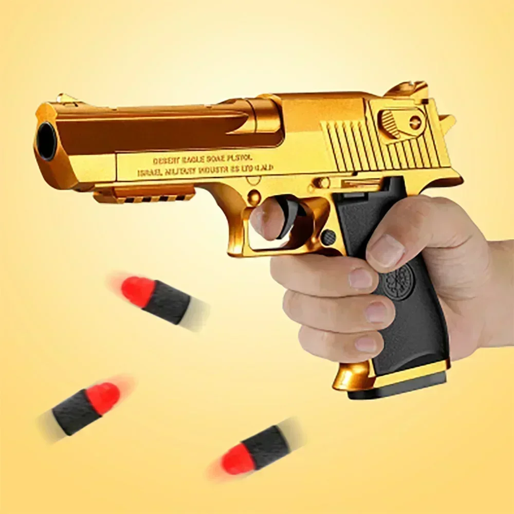 80 Soft Bullets & 24 Shells For Glock Toy Guns Desert Eagle Pistol Colt 1911 Foam Bullets Ammo
