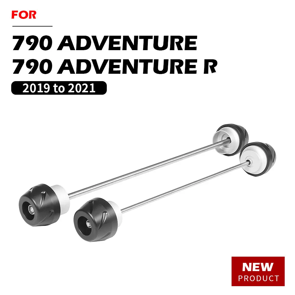 

For 790 ADVENTURE R 2019 to 2021 Anti-collision Slider Accessories Motorcycle Front Rear Axle Fork Crash Slider Parts