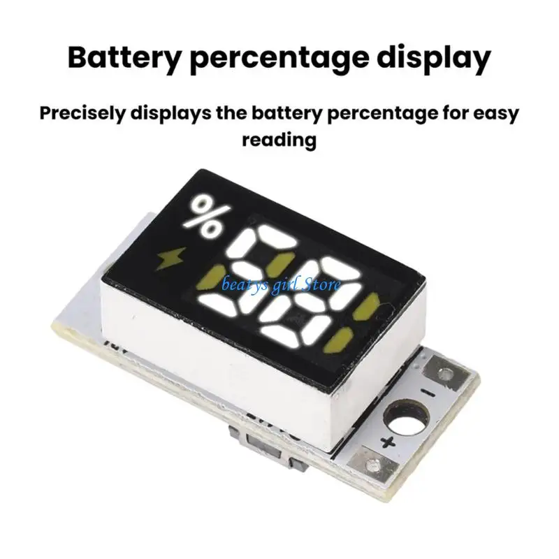 C7AB Battery Level Module for 1-4S Series Battery Meter Battery Percentage Display Module Replacement
