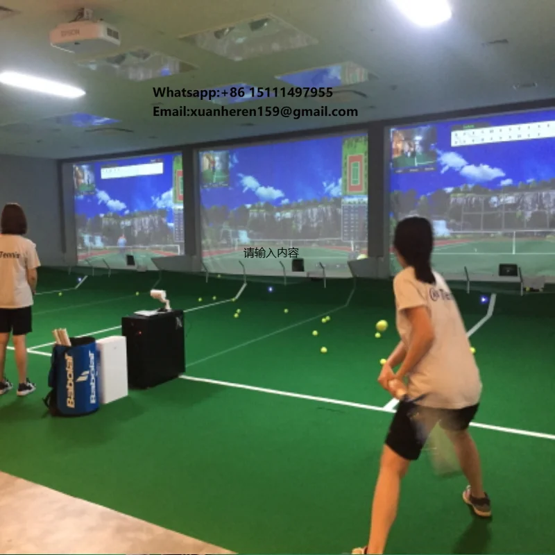 Digital Training Equipment Tennis Game Machine Entertainment Indoor Tennis Machine Interactive Games Simulator Sports Simulator