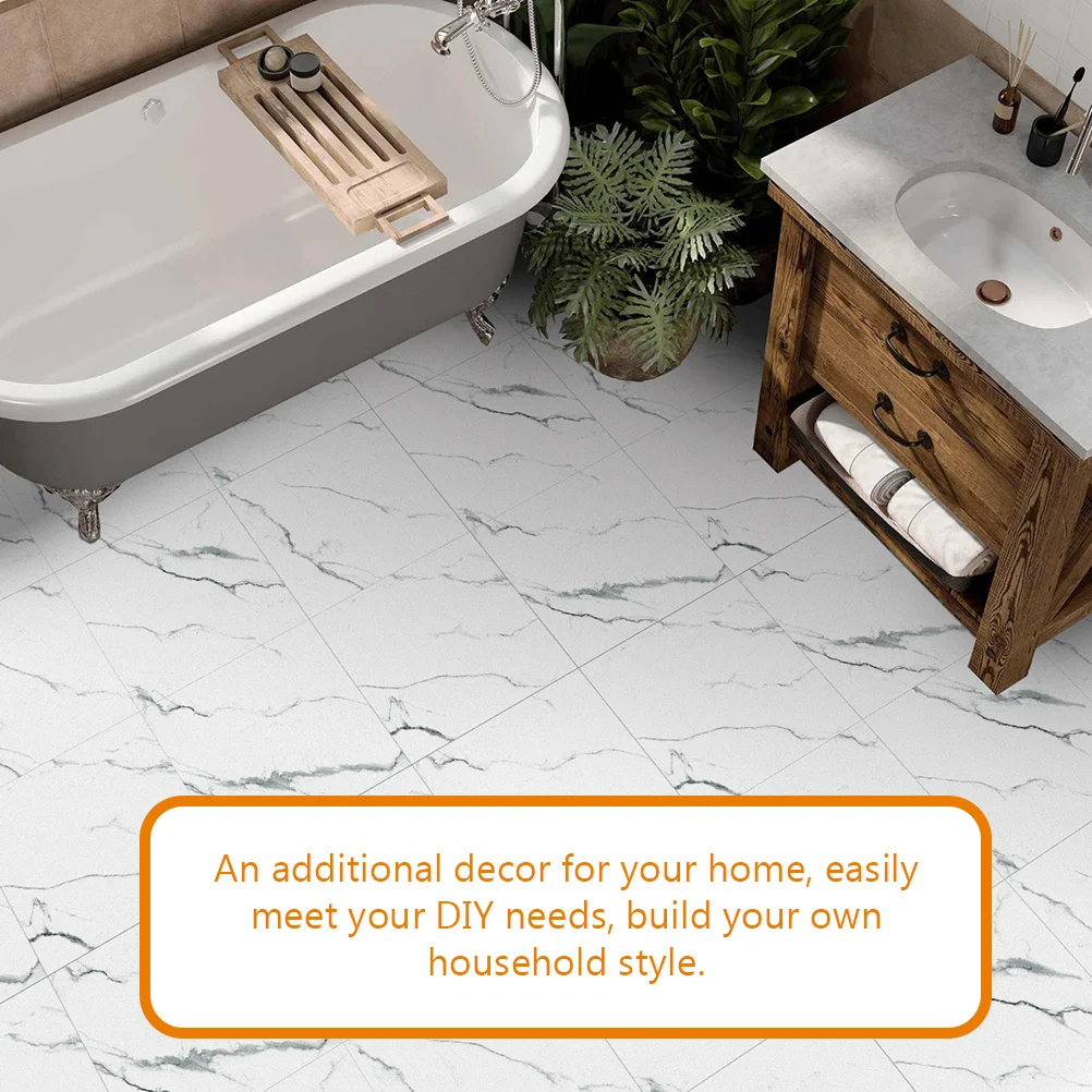 

4 Pcs Non-slip Floor Stickers Bathroom Tile Decals for Kitchen Wall Self-adhesive