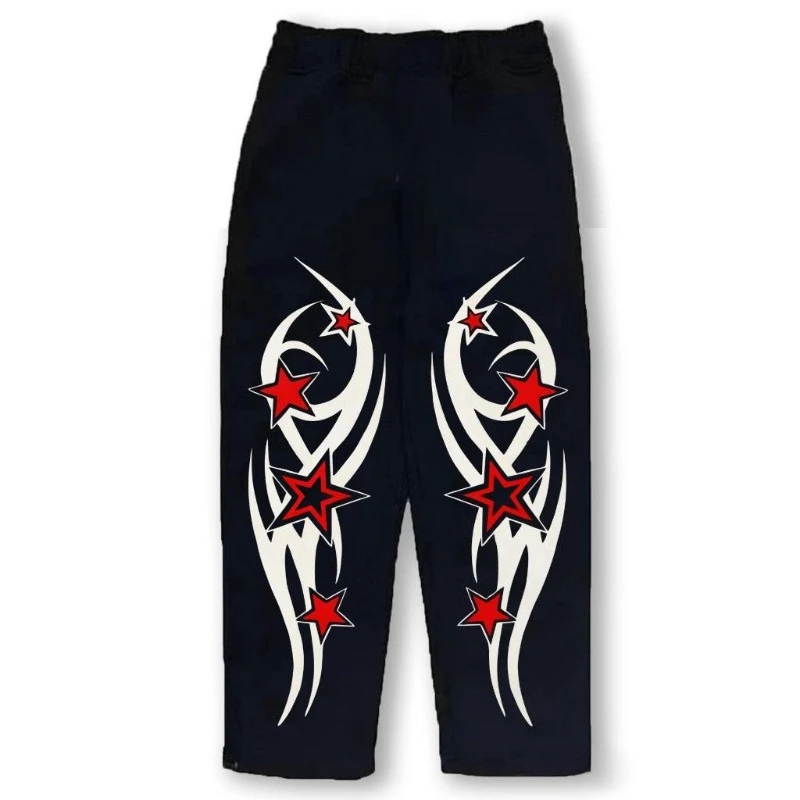 

Pants with Elastic Waistband Breathable Loose Pants Palazzo Pants Gombrone Comfortable Fleece, 280g Premium Loose-Fit Athletic