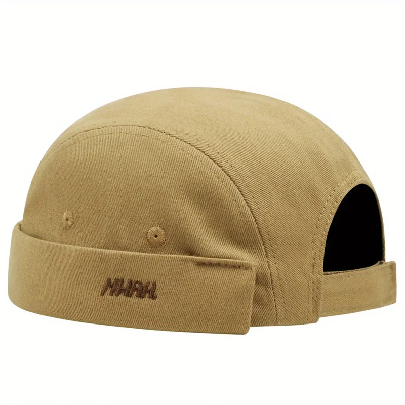 Mężczyźni kobiety Retro kopuła melon czapka bez ronda czapka unisex Skullcap marynarz bawełniany mechanik modne kolorowe elastyczne panele kapelusz